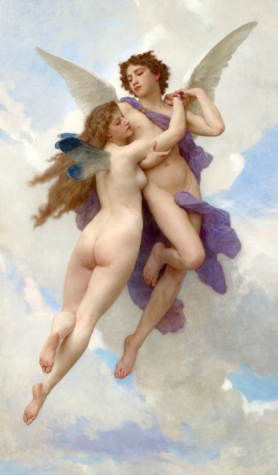 Amor en Psyche door William Adolphe Bouguereau